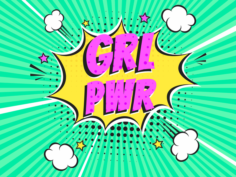 Girl Power pop art concept by Konstantin Mironov on Dribbble