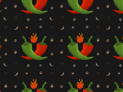 Chilie Seamless Pattern
