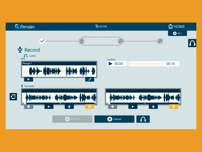 Small Chunk Audio Editing Tool - deleting audio audio design graphic design simple software ui ui design user experience design user interface design ux ux design