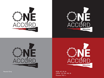 One Accord Ministries Logo Design design freelance logo ministry nail thorns