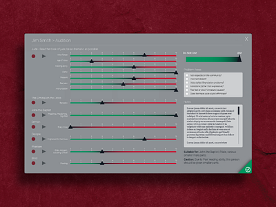 Voice Talent Auditioning Feature for Proprietary Software