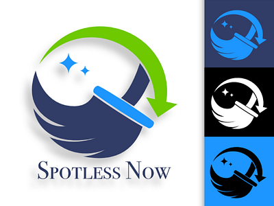 Spotless Now Branding brand branding clean cleaning design freelance logo service