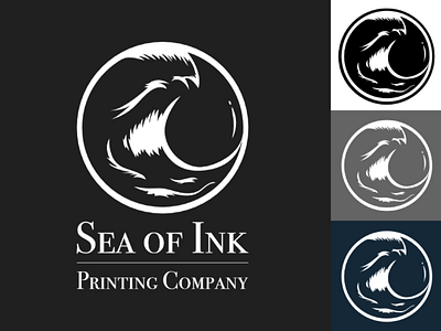Sea of Ink Printing Company brand branding company logo printing