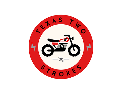 Texas Two Strokes branding logo motorcycle texas yamaha