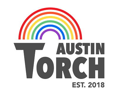 Torch Pride austin logo pride texas