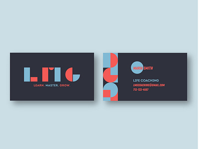 LMG Business Card branding business card businesscard geometric
