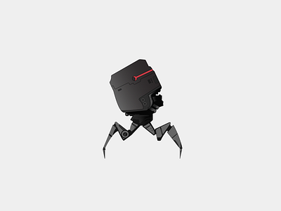Droid android black and white futuristic illustrator modern design scifi