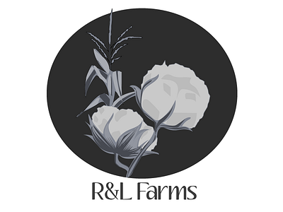 Corns and Cotton black and white logo design logo ideas modern design