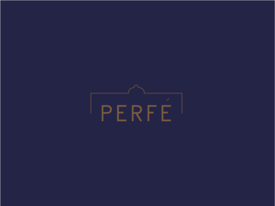 Perfe restaurant logo illustrator logotype minimalistic modern logo perfect perfection