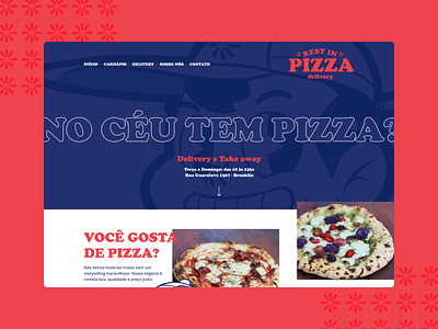 R.I.P. - Rest in Pizza design homepage interface interface design layout pizza redesign ui ux web webdesign