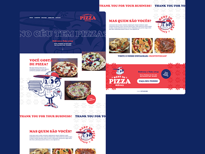 Rest in Pizza - Landing Page brand design illustration interface interface design layout ui ux web webdesign
