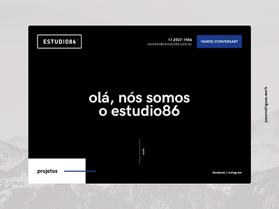 Estudio86 - New Homepage design homepage layout redesign ui ux web webdesign website