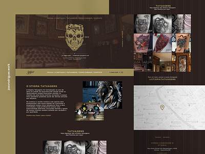 Stigma Tatuagens - Onepage site design homepage interface design layout ui web webdesign