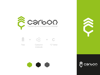 Carbon - Tree planting logo design