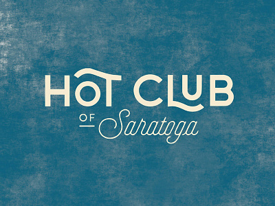 Hot Club of Saratoga wordmark branding gypsy jazz jazz logo music word mark