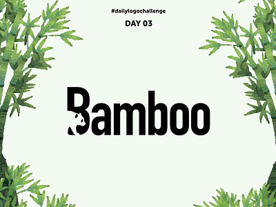 Day 03: Bamboo - Panda Logo bamboo dailylogochallenge day 03 design logo panda