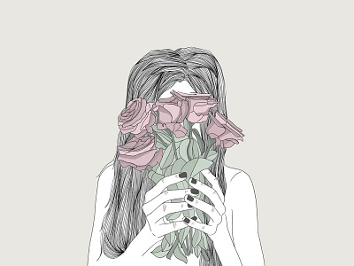 Flowers charlotte dessine digital illustration pastel