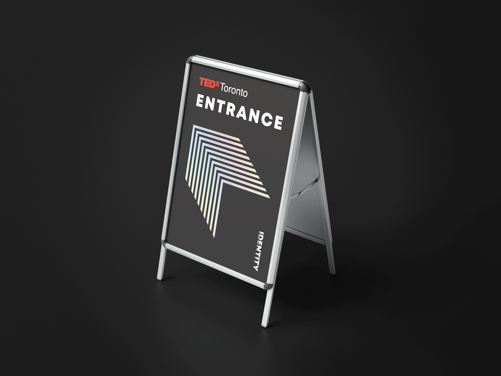 TEDxToronto 2018 Signage conference identity signage wayfinding