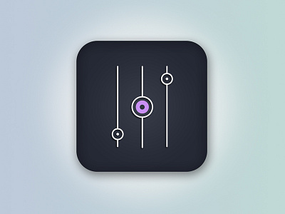 Driverless Car - Smartphone Application Icon 005 app icon apps dark icon ui