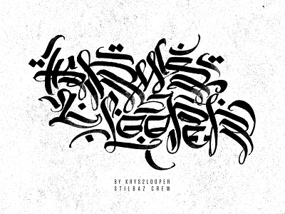 krys2looper calligraphy font handletter istanbul lettering type typography