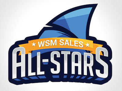 Wsm Sales All Stars Logo logo sales shark white shark media