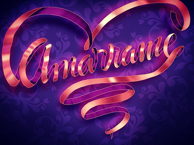 Amarrame cover illustration illustrator lettering type