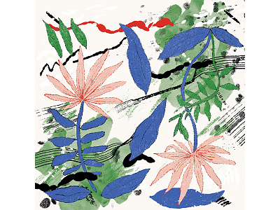 Flora flora flowers illustration milica golubovic nature pattern