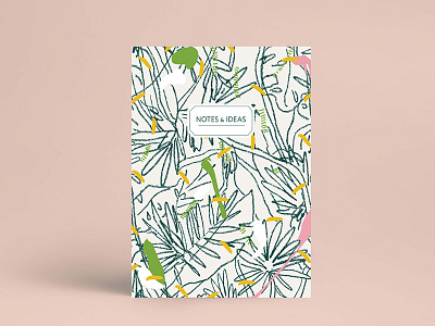 Notebook design graphic illustration notebook notes packaging stationery