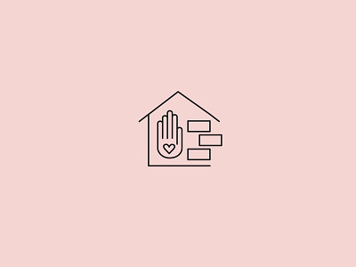 "Brick by brick - Safe house" logo proposal branding design domestic violence graphic design graphic design logo illustration logo milica golubovic safe house