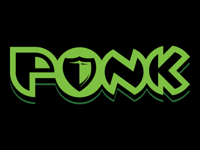 Ponk bandlogo design identiy design logo ponk punk