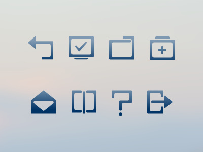 Some flat styled icons
