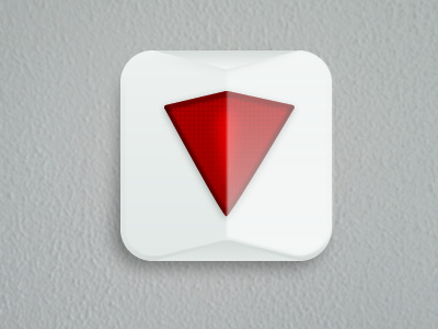 Alarm! App Shield leveled alarm alert app diamond red shield simple style switch