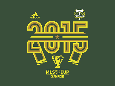 2015 MLS Cup Champions adidas apparel apparel design apparel graphics champions design mls portland timbers scarf soccer sports