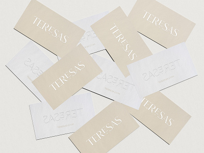 Teresas Business Card brand brand design brand identity branding businesscard creative thinking design emboss logo logodesign logotype paper print