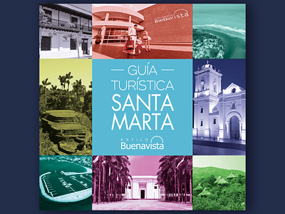 Guía turística Santa Marta - Colombia branding ecommerce shop guia illustrator photoshop santamarta typography