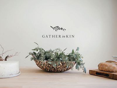 Gather in Kin Branding branding and identity branding identity logo logodesign typography