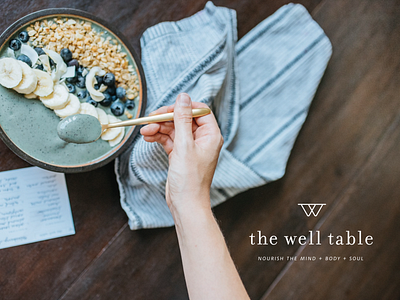 The Well Table Branding branding identity food blog foodlogo logo logo design logo designer minimal typography