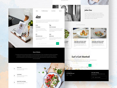 Recipe Marketing web design