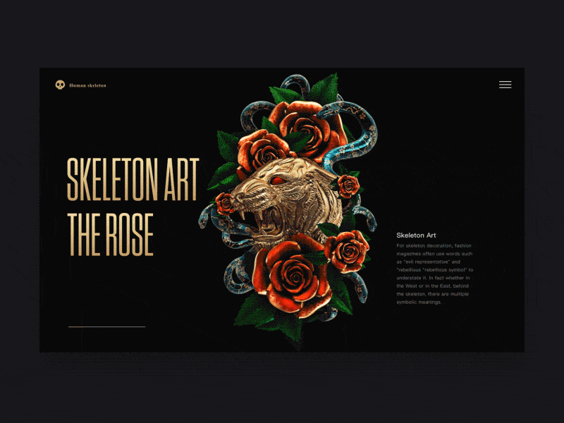 Skeleton Art animation app ue ui web