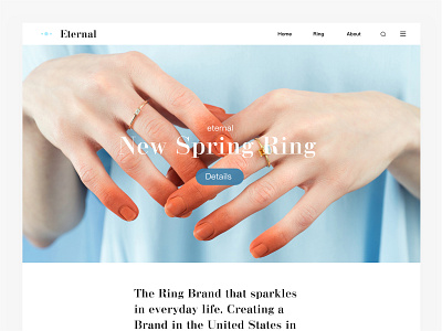 Eternal Ring webpage app diamond ring ring ui web 应用