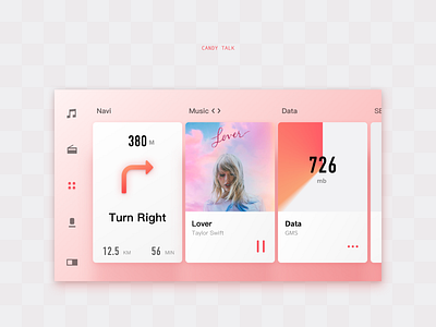 candy zzz design ui