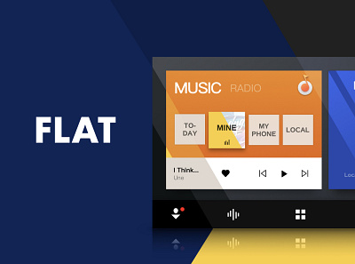 Flat design ui