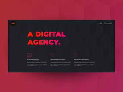 Digital Agency agency design gradiant web web design web template