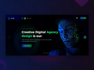 Creative Digital Agency agency agency website creative agency creative design dark digital agency gradient
