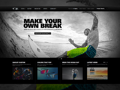 It's Alive!! New Oakley Surf Homepage
