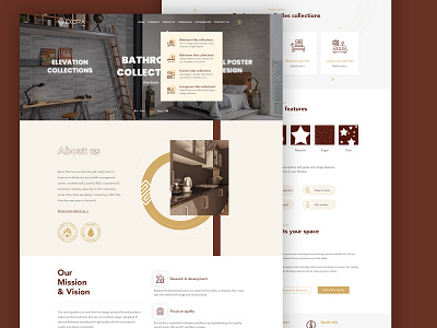 Exora Tiles - Website Design corporate industries landing page manufacturer uidesign website design