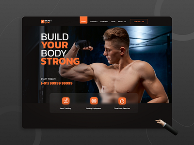 Gym Website Design, UI/UX Design