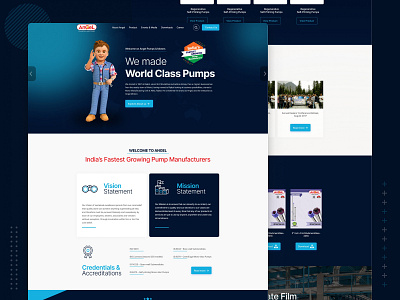 Angel Pump - Website Redesign Concept & Idea concept corporate landing page uidesign website design