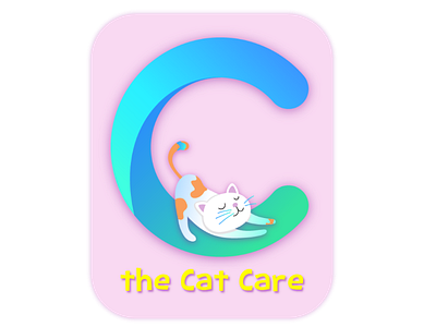 Logo Design ai art artist blue c cat design illustrated illustration illustrator logo logo design mobile pet pink sea green sketch ui ux websites