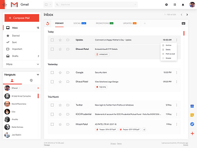 Gmail Web Redesign gmail gmail redesign google redesign